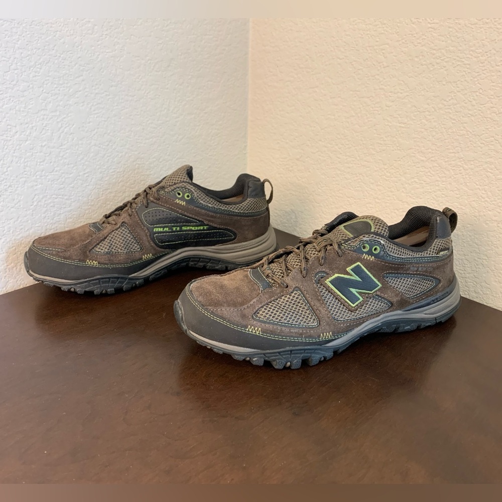 New Balance 650 Brown Green Suede Mesh Sneakers Men's Size 11